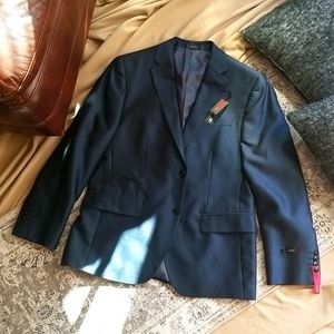 J Ferrar Blue Luster Suit Jacket